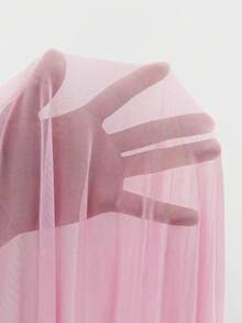 BamGlimmer Đầm dài tay màu trơn dành cho nữ, thời trang dự tiệc. - Hồng - Xem 8