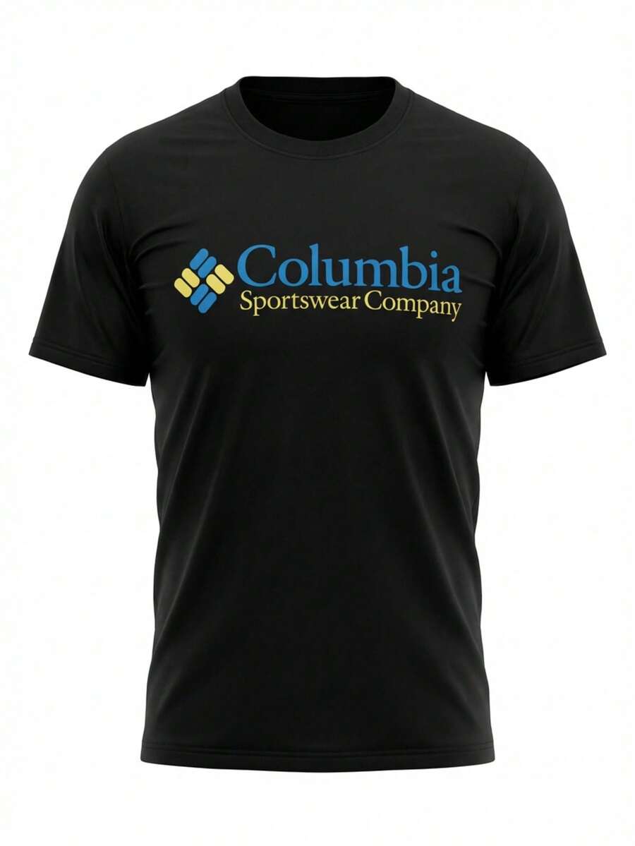 Columbia قميص رجالي أسود قصير الأكمام - الأسود - مشاهدة 1