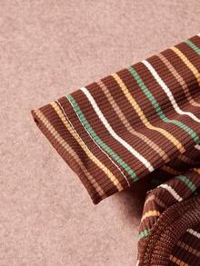 PETSIN Pawparrel Striped Long Sleeve Warm And Comfortable Sweatshirt, Autumn/Spring - Multicolor - View 9