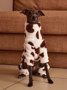 PETSIN Pawparrel 1件宠物秋冬时尚双面毛绒保暖弹力舒适狗狗高领连体衣 - 彩色 - 查看 4