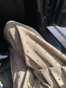 DAZY Women's Casual Woven Polka Dot Loose Fit Pants