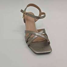 Rosivie Women's Buckle Design Fashion Daily Wear High Heel Sandals - Brown - View 10