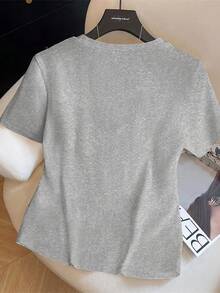 GlowEve Women's Ribbon Decor Sleeveless T-Shirt, Suitable For Beach Vacation - Multicolor - View 2