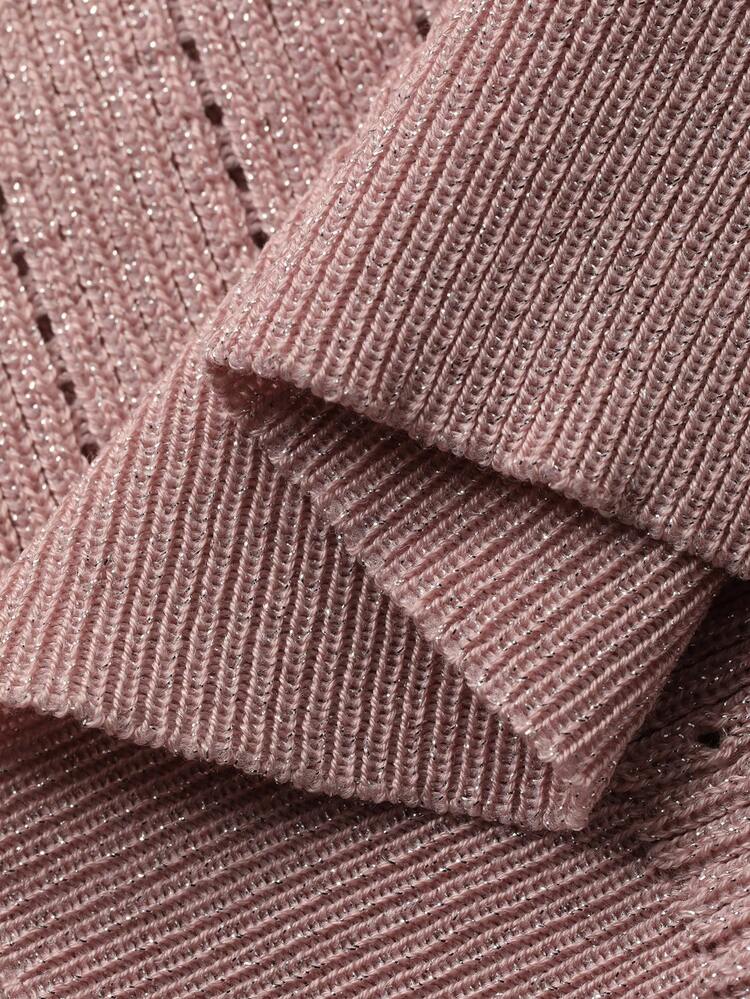 Women's Elegant Solid Color V-Neck Button Faux Pocket Knit Sweater Dress, Spring/Summer,Wedding Guest Dress Women