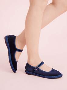 CUCCOO DOLLMOD Zapatos planos versátiles y casuales para ir al trabajo - Azul - Ver 5