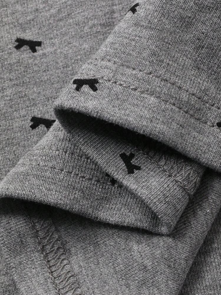 Young Girl' Turndown Collar All-Over Print Bow Decor Korean Style Casual T-Shirt Summer