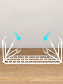 Madebyblanc 1 chiếc giá để giày đa năng, dung tích lớn, có thể điều chỉnh, gấp gọn, không cần lắp đặt, màu trắng, thích hợp để đựng giày dép, quần áo và các vật dụng khác trong ký túc xá hoặc nhà ở, giúp tiết kiệm không gian lưu trữ. - Giá lưu trữ - Xem 8