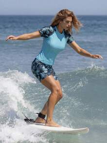 Swim SPRTY 热带印花女式沙滩冲浪服 - 彩色 - 查看 1