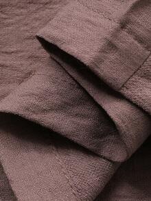 Livesso 2pcs Women Casual Lace-Up V-Neck Top And Pants Set - Rust Brown - View 7