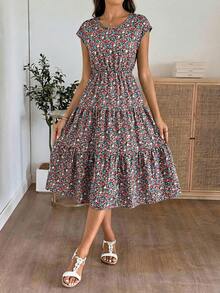 EMERY ROSE 女士休闲碎花度假连衣裙 - 彩色 - 查看 6