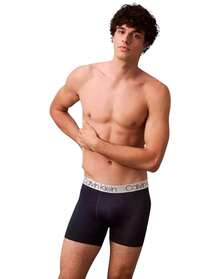 Boxer Calzones Calvin Klein Briefs Largos 4 Piezas Comodos De Microfibra Originales - Azul - Ver 2