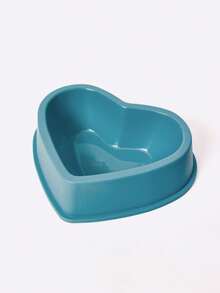 PETSIN 1PC Simple Heart-Shaped Plastic Pet Bowl, Cat Bowl, Dog Bowl, Cat Food Dish, Dog Food Bowl, Cat And Dog Feeding Supplies. - 390ml - View 9