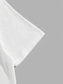 Manfinity Chillmode 男士休闲可爱水果印花圆领白色短袖T恤 - 彩色 - 查看 3