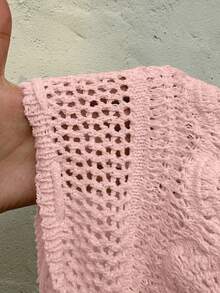 Sunnyshic Damklänning i rosa, moderiktig kakkjol, lämplig för sommarstranden, sexig superkjol, söt puffkjol med urholkning - Rosa - Visa 7