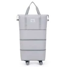 1 chiếc túi hành lý du lịch có bánh xe, túi đóng gói, túi xách tay có khóa kéo và tay cầm, vali gấp gọn, túi đựng đồ chuyển nhà, túi đựng đồ tập thể dục, bền và nhẹ, có 6 màu và 3 kích cỡ. - Nhiều màu - Xem 4