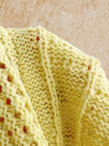 Soleia 女士度假休闲流苏下摆露背吊带针织上衣 - 黃色 - 查看 4