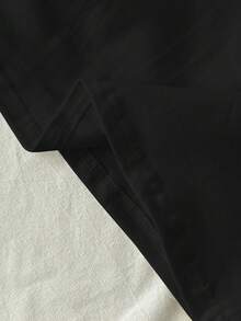 Tseoso 1pc Women's Black Cotton Camisole, Versatile For Summer Spring - Black - View 8