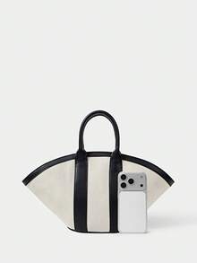 SHECARRY Women's Tote Bag, Casual Vacation Handbag - Beige - View 6