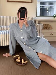 Dream Adore Plus Size Women Casual Loungewear Robe - Multicolor - View 6