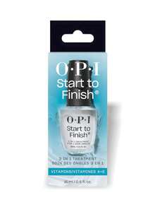 OPI Nail Lacquer Start To Finish 3 In 1 0.5oz/15ml 透明指甲護理液，3合1配方，含維生素A，適合女性居家美甲護理 - Start To Finish - 查看 1