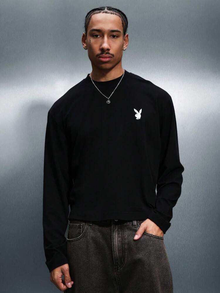 PLAYBOY X SUMWON Long Sleeve Crew Neck With Graphics