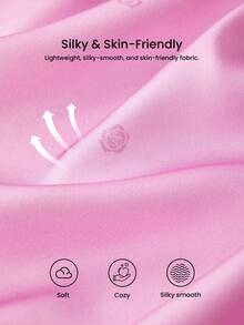 LUVLETTE Women Sexy Silky Satin Luxurious Lace Trim Pink V-Neck Camisole Top & Shorts Airy Loungewear Pajama Set Lingerie Valentine's Day Gifts