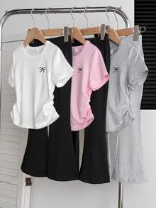 Young Girls T-Shirt Co-Ords - Multicolor - View 1