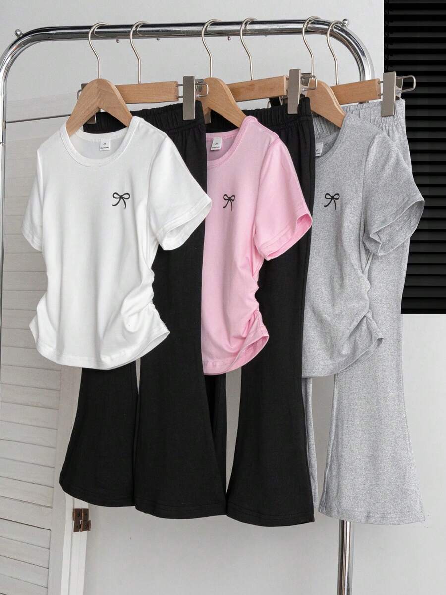 Young Girls T-Shirt Co-Ords - Multicolor - View 1