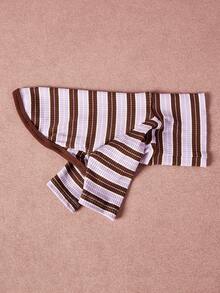 PETSIN Pawparrel Striped Long Sleeve Warm And Comfortable Sweatshirt, Autumn/Spring - Multicolor - View 8