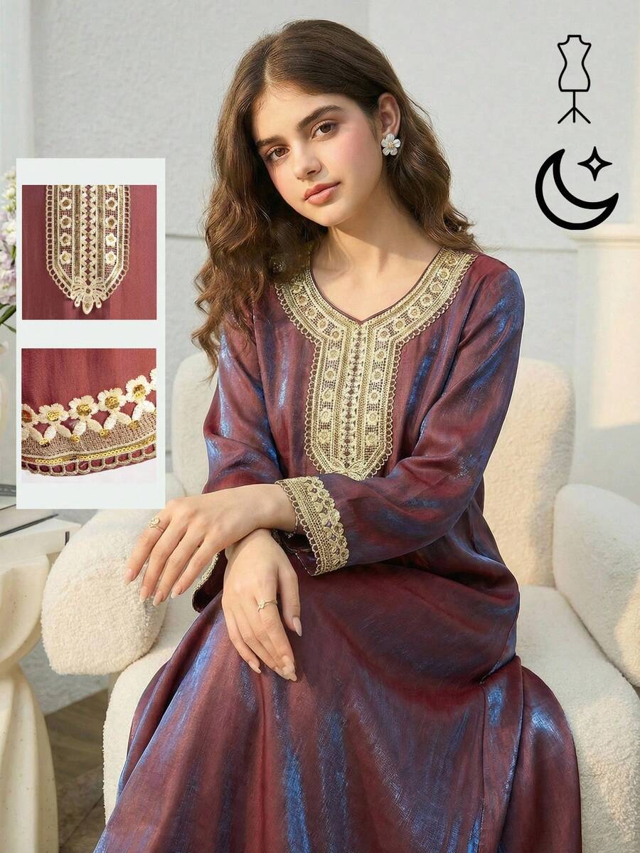 رمضان
قرقيعان 
فستان العيد جلابيات رمضان 
جلابيات       
جلابيه       
الملابس التقليدية العربية      
Abaya       جلابية       
قفطان        جراب Tween Girls' V-Neck Ribbon Trim Elegant Long Sleeve Dress Abaya Sets Girls Long Es For Girls And Ladies Abaya Dress Long Es For Girls And Ladies Long Es For Girls And Ladies Long Modest Dresses For Girls And Ladies - Burgundy - View 1