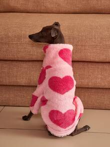 PETSIN Pawparrel 1pc Pet Autumn/Winter Double Sided Plush Elastic Comfortable Warm Fabric High Neck Dog Hoodie