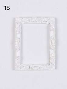 1 khung ảnh mini kiểu Châu Âu cổ điển màu vàng INS, phụ kiện trang trí móng tay, vòng cổ, trang sức, phông nền chụp ảnh, không có keo dán mặt sau. - Nhiều màu - Xem 24