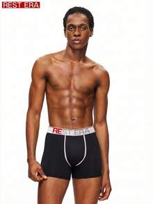 SHEIN 6条/套 男士字母腰带平角内裤 - 彩色 - 查看 4