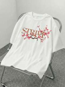 AXEPEAK 男士印花圆领短袖T恤 - 白色 - 查看 6