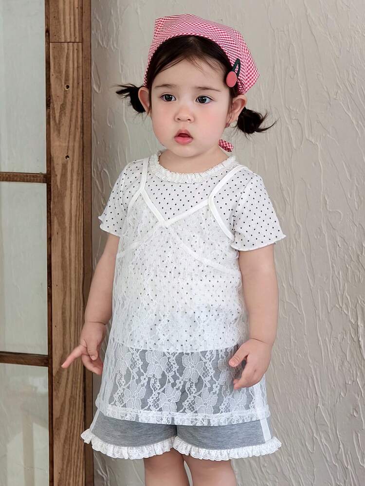 Toddler Girls' Casual Lace Camisole Top