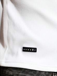 PLAYBOY X SUMWON Camiseta básica de cuello redondo de manga corta, ajuste regular, casual para hombre, ideal para verano, primavera y otoño, color blanco - Blanco - Ver 7