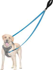 Two Point Control Dog Leash, Works With No Pull Harnesses, Dog Training Leashes, No Pull Padded And Reflective Walking Lead, Converts To Single Leash For Medium Large Dogs - Multicolor - View 9