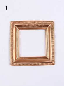 1 khung ảnh mini kiểu Châu Âu cổ điển màu vàng INS, phụ kiện trang trí móng tay, vòng cổ, trang sức, phông nền chụp ảnh, không có keo dán mặt sau. - Nhiều màu - Xem 41