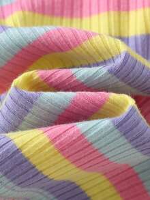 Cozy Pixies 女婴柔软针织无袖套头衫，饰有心形花卉图案