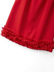 GlowEve CURVE Đầm nữ cỡ lớn thanh lịch, lãng mạn, phối ren, đa năng, phù hợp cho hẹn hò, đi làm, dự tiệc, sinh nhật. - Đỏ - Xem 4