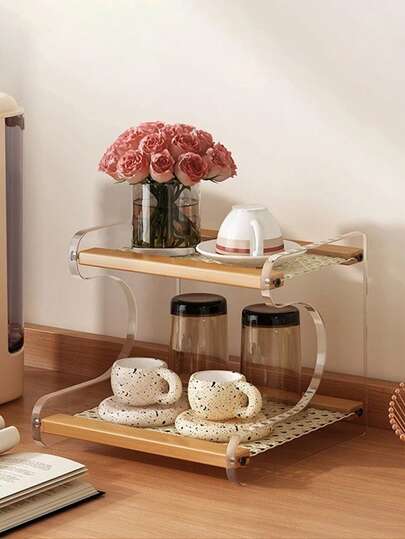 Giá đựng cốc, kệ đựng cốc, giá đựng tách trà cao cấp để bàn dùng trong gia đình, giá đựng bộ ấm trà, tủ đựng đồ, giá đựng cốc nước.