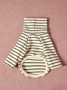 PETSIN Pawparrel Striped Long Sleeve Warm And Comfortable Sweatshirt, Autumn/Spring