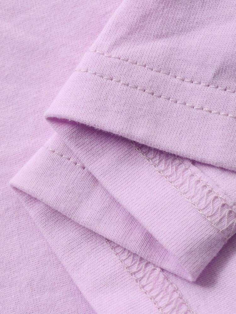 Women's Casual Frill Trim Fitted T-Shirt, Stylish For Dates, Spring/Summer