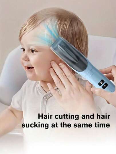 Teckwe Electric Hair Clipper For Home Use, Teen Hair Clipper, Quiet Home Hair Clipper With Automatic Vacuum Function, Smart Vacuum Kit, Portable USB Rechargeable, Easy Styling And, Professional Electric Shaver With Limited Comb Set, Suitable For Family Use.500 MAh Battery For Continuous Operation Ceramic Blades Are More Durable