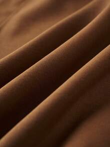 Airaco 亚麻混纺二合一长袖衬衫，宽松版型，咖啡色 - 棕色 - 查看 5