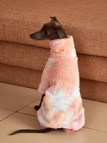 PETSIN Pawparrel 1 bộ áo liền quần hai mặt bằng vải nhung mềm mại, ấm áp và co giãn, thoải mái cho thú cưng, cổ cao, thích hợp mặc mùa thu/đông. - Nhiều màu - Xem 4