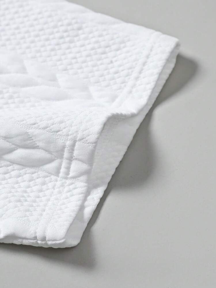 EGENSIO تي شيرت أبيض قصير الأكمام بنسيج مطبوع بنقوش حرفية للرجال للاستخدام اليومي والعطلات الصيفية - أبيض - مشاهدة 4