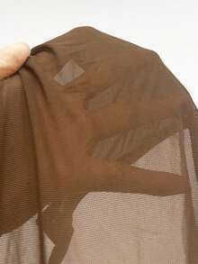 Allurite 女士蕾丝拼接透明网眼修身长袖紧身衣