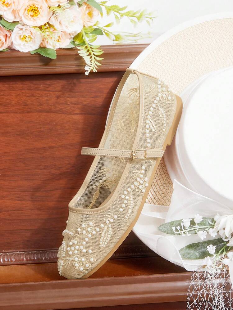 CUCCOO HITCHD Women's Buckle Design Casual Fashion Slip-On Flat Shoes Valentine's Day Elegant Shoes