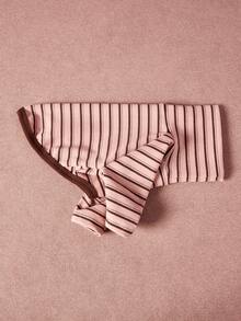 PETSIN Pawparrel Striped Long Sleeve Warm And Comfortable Sweatshirt, Autumn/Spring - Multicolor - View 4